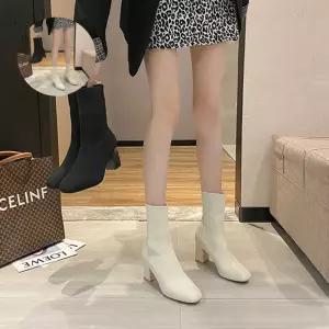 여성 앵클 니트 삭스부츠 2컬러 겨울 캐주얼 신발 1P