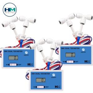 35PCS TDS 미터 DM-1 듀얼 채널 모니터 HM 디지털 온라인 수질 테스터 0-9990ppm 물 어항용 감지기