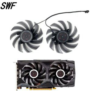 호환 INNO3D GeForce GTX 1660 2060 SUPER 6GB X2 비디오 카드 쿨러 팬용 새 CF12915S 4P MELCO 교체