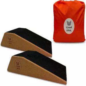 스쿼트 웨지 블록 종아리 스트레칭힐용 엑스트라 라지 사이즈슬랜트 보드 미끄럼 방지 그립 코르크 경량 홈