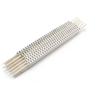 광케이블 라벨 C형 스냅슬리브 0.9-4mm 와이어번호태그 조절가능 마킹튜브 네트워크ID슬리브세트