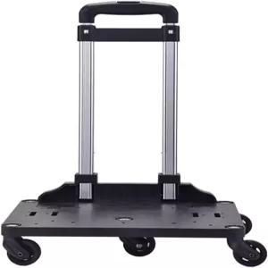 미스터 땅콩의 스피너 휠베이스 러기지 카트 가방 및 반려동물 캐리어에 롤링 기능 추가