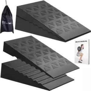 굽이 높은 스쿼트 종아리 스트레칭 블록을 위한 웨지 높이 조절 가능한 경사 보드로 이동성 및 강도 성능