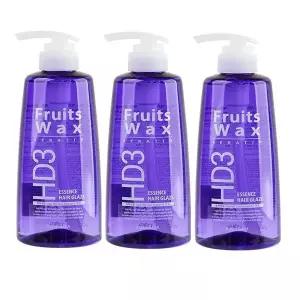 과일나라 후르츠왁스 케라틴 헤어글레이즈 500ml 3개팩
