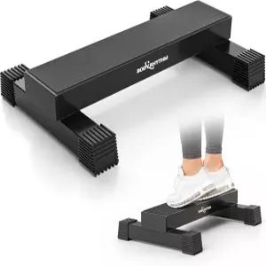 홈 헬스장 운동을 위한 업그레이드된 종아리 올리기 바 스트레칭 스쿼팅 발 미끄럼 방지 단단한 블록 발목