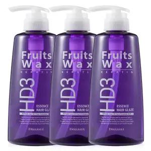 후르츠왁스 헤어 글레이즈 500ml 3개 자연스런 웨이브 볼륨