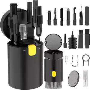 VICHYIE 20 in 1 전자 기기용 다기능 클리너 키트 키보드 클리닝 브러시 에어팟용 헤드폰 노트북 멀티 툴