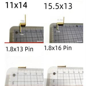 10개 헤어 클로 나비형 집게 클램프 수리 부품 스틸 스프링