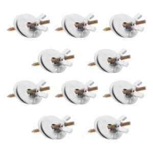 10세트 양쪽 끝이  새장 나사 스테인리스 스틸 스텐 하드웨어 앵무새 퍼치 스탠드  새 놀이터 호환 액세서