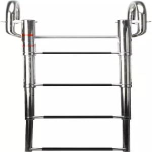 아마린 해양 수영장 호수를 위한 4단계 보트 사다리 접이식 폰툰 스테인리스 스틸 망원 도크 550파운드