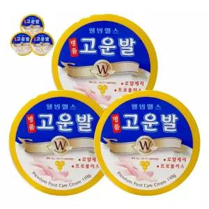 웰빙헬스 고운발 풋크림 뒷꿈치 각질 110g 3개