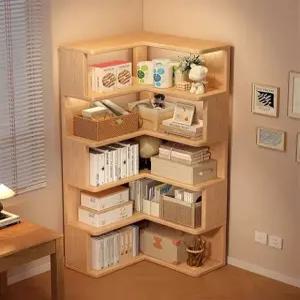 모서리 책장 코너 거실 인테리어 서재 슬림 수납장 틈새 전면 북랙 수납함
