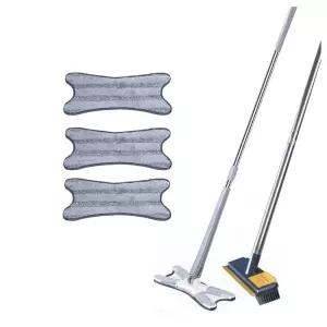 물걸레 밀대+극세사 3개+욕실청소 솔 증정 도구 청소기 대걸레 방밀대 실내 가정용 물청소 틈새 바닥