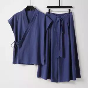 개량 한복 반팔 상의 생활 세트 두루마기 저고리