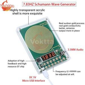 7.83HZ 슈만 파동 발생기 0.01Hz ~ 100000Hz 가변 주파수 사인파 3.5MM 오디오 공진기 DC 5V 마이크로 USB