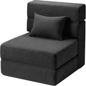 베개 전환형 의자 바닥 소파 및 수면 매트리스가 있는 SUYOLS 접이식 침대 거실/기숙사/객실/홈