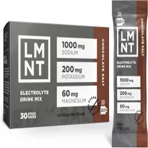 LMNT 제로 슈가 핫 초콜릿 또는 커피 믹서 - 소금 음료 믹스 30개