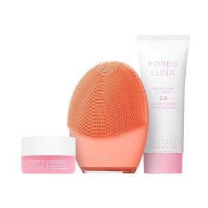 FOREO LUNA 4 페이스 클렌징 브러시 페이셜 | 케어 안티에이징 퍼밍 향상 제품의 스킨 흡수 간단한 도구 마사지기