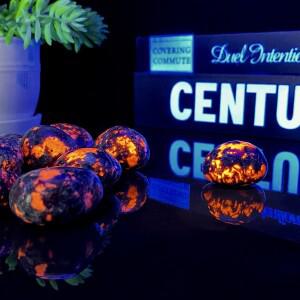 무작위 5PCS 고품질 Yooperlite Tumbles 장식 천연 크리스탈 원시 돌, 생일 선물, 장면