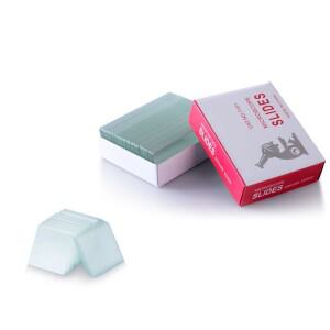 기초 생물 과학용 현미경 슬라이드 및 100 개 커버 유리, 사전 세척 블랭크 50