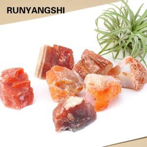 13개 천연 카넬리안 불규칙 크리스탈 원석 지오드 석영 풍수 홈 장식품