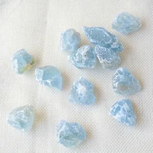 천연 셀레스티트 원석, 작은 크리스탈, 스톤
