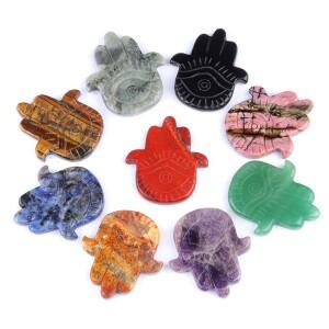 천연 반영구 자수정 조각 돌, 부처님 손 장식, 매력적인 힐링 홈 스톤 공예 액세서리 선물, 1 개