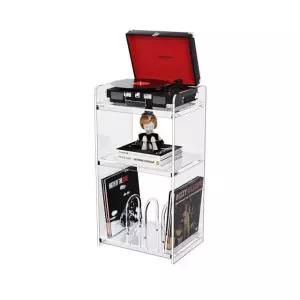 LP 보관함 아크릴 투명 디스플레이 바이닐 레코드 컬렉션 수납 스탠드