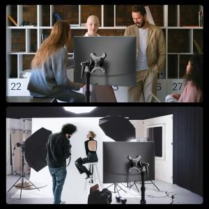 Arca 퀵 릴리스 360을 갖춘 NEEWER VESA 모니터 마운트 어댑터 ° TV 화면용 회전식 볼 헤드 M4 나사 라이