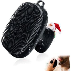 VWMYQ 페이스 스크러버, 남성용 실리콘 수동 클렌징 제거용 블랙 스킨 브러시 케어 방수 각질 워시 스크러버 - 페이셜