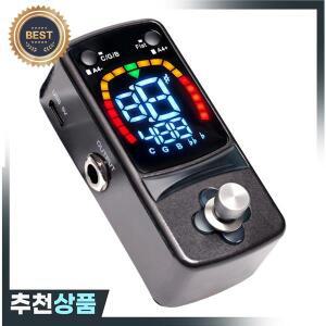 컬러 디스플레이가  싱글 이펙트 튜너 페달 일렉트릭 기타  베이스용 크로매틱 페달보드 사용