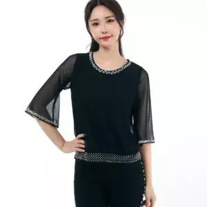 무대 허리보석티 라인댄스 상의 댄스 테마 댄스복 LDT19500