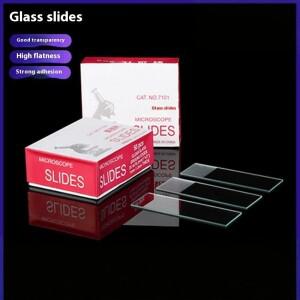 50 개상자 현미경 슬라이드 기본 생물학 과학을위한 빈 유리 25.4x76.2MM DIY 액세서리