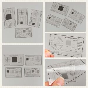 소프트 눈금자 현미경 마이크로미터 교정 슬라이드 라인 폭 입자 직경 측정 도구 고정밀 필름 포인트 게이