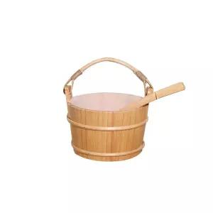 목욕탕 물통 사우나 온천 양동이 소품 손잡이 원목 앤틱