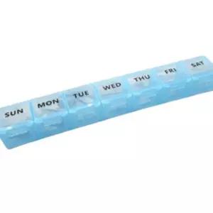 (블루) 일주일 알약통/휴대용/약통/케이스/여행용/출장용/약케이스/약보관통/영양제/보관통/약소분통/캡슐