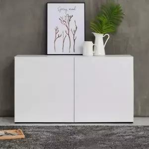 가구산책 화이트 LPM 높은 1200 거실장 TV다이 B2337