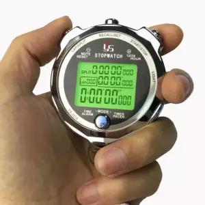 코치 스톱워치 금속 타이머 경기 훈련 달리기 육상 전자 초시계 전문 체육 스포츠