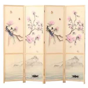 돌잔치 병풍 매화 모란 설날 돌잔치병풍 4폭 명절