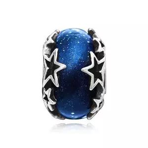 [ PANDORA] 790015C00 갤럭시 블루  스타 무라노 실버 참