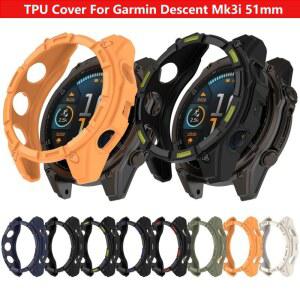호환 Garmin Mk3i 51 스마트 시계 밴드 소프트 실리콘 커버 Mk 3i 범퍼 보호기 쉘 액세서리 스트랩 용 TPU 케이스