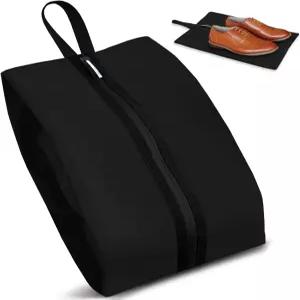 여행용 신발 가방 손잡이가 있는 방수 초대형 보관 정리함 체육관 축구 골프 테니스 클리츠 16.5 x 9.8