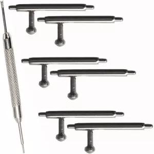 핏빗 인스파이어용 올리탑 3 핀/인스파이어 HR 퀵 릴리스 스프링 바 6PCS - 10mm 스테인리스 시계 밴드
