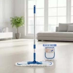 회전형 와이드 밀대걸레 대형 세트 극세사 청소포 포함 구성