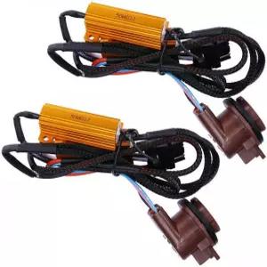 SLIMI 2 PCS 자동차 3157 브레이크 라이트 저항 디코더 50W 6옴 LED 로드 하네스 턴 시그널 오류 디코딩