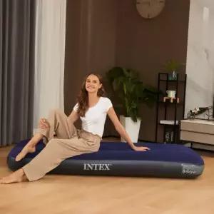 침대 매트 리스 캠핑 에어매트 인 블루 퀸 에어 자충 공기주입 오늘샵 다용트