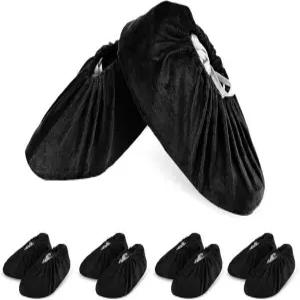 레이크 오브 파이어 5쌍 재사용 가능한 신발 커버 미끄럼 방지 세탁 바닥 및 카펫 보호를 위한 두꺼운 부츠