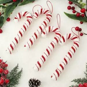 (도토로) 루비레드 트리 오너먼트 4p세트(막대사탕C)