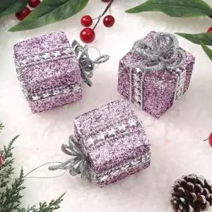 (도토로) 샤인퍼플 트리 오너먼트 3p세트(황금선물상자)