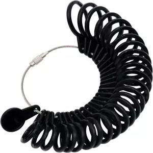 니우피카 링 사이즈 세트 핑거 게이지 측정 도구 주얼리 1-13 하프 27개 포함